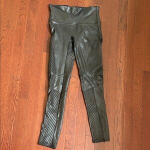 Spanx Black Faux Leather Leggings